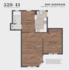 1BR/1BA Style C